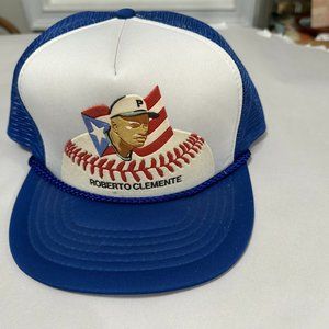 Vintage Roberto Clemente Baseball Hat Snapback Trucker Hat